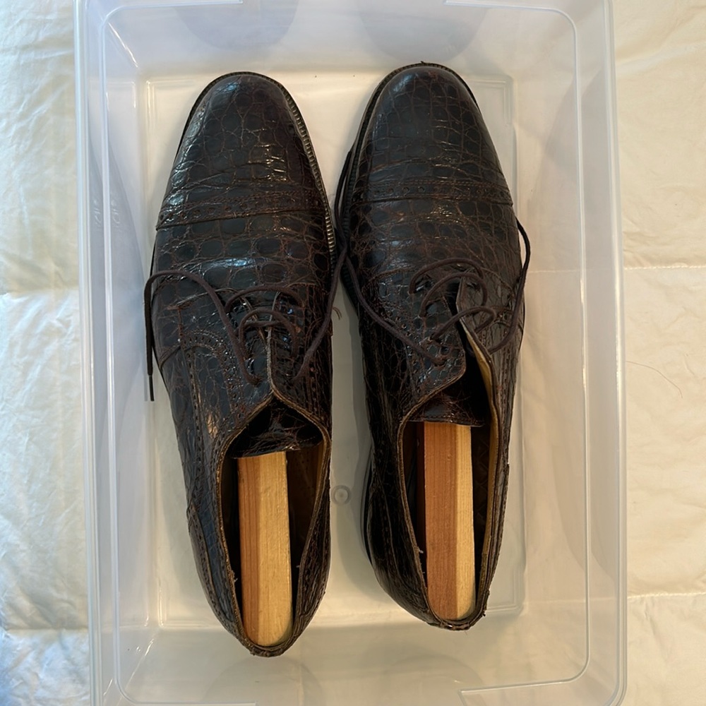 COPY - Size 10.5 Brown Alligator dress shoes